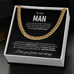 To My Man I may not be your first date,  I love you forever and always  Cuban Link Chain - StarShineBox -