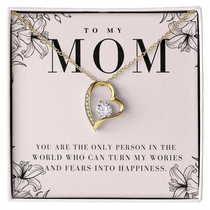 To My Mother you are the only person in the world Forever Love Necklace - StarShineBox -