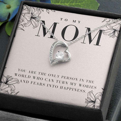 To My Mother you are the only person in the world Forever Love Necklace