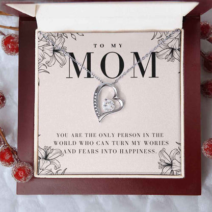 To My Mother you are the only person in the world Forever Love Necklace