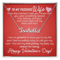 To My Precious Wife From The Moment I Met You, Personalized Name Necklace
