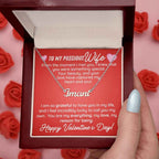 To My Precious Wife From The Moment I Met You, Personalized Name Necklace