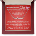 To My Precious Wife From The Moment I Met You, Personalized Name Necklace