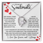 To My Soulmate - Just when I think it's impossible to love you more Forever Love Necklace - StarShineBox -