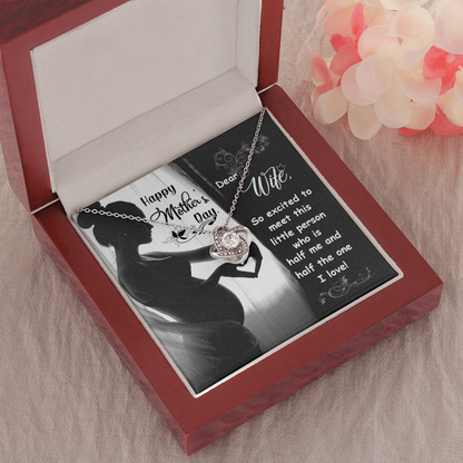 To My Wife - Little Person The Love Knot Necklace - Starshine Box 
