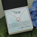 To My Wife - Proud To Be Your Husband The Love Knot Necklace - Starshine Box 