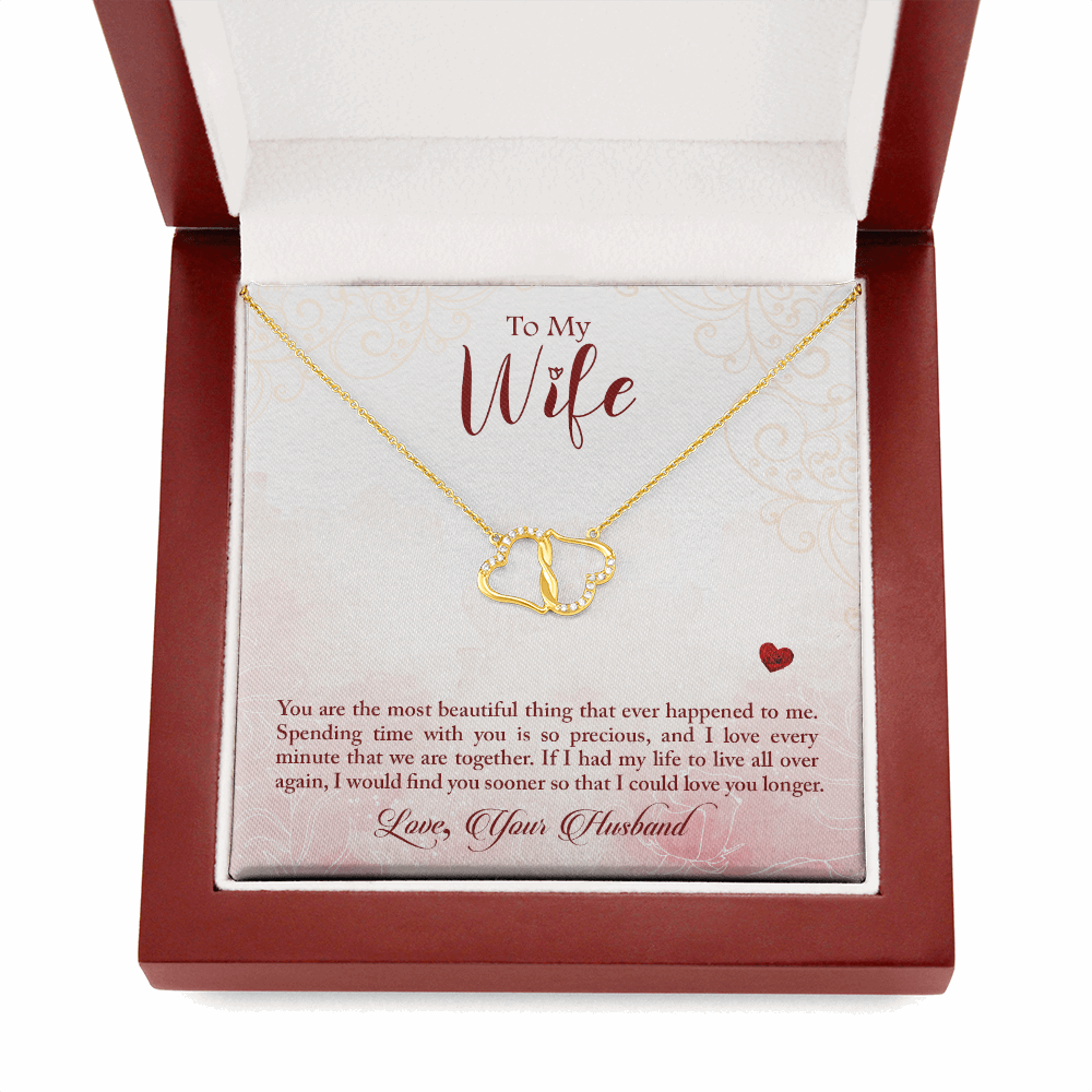 To My Wife - You are the most beautiful Heart Lock Necklace - Starshine Box 
