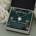To My Wife Happy Birthday Flowers - The Love Knot Necklace - Starshine Box 