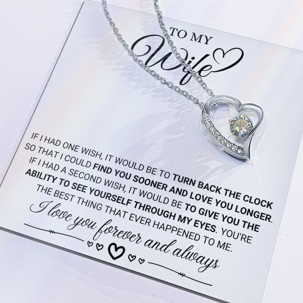 To My Wife If I Had A Wish Forever Love Necklace