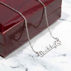 To The Best Dog Mom - Happy Mother's Day to the most pawsome mom ever! Paw Print Name Necklace