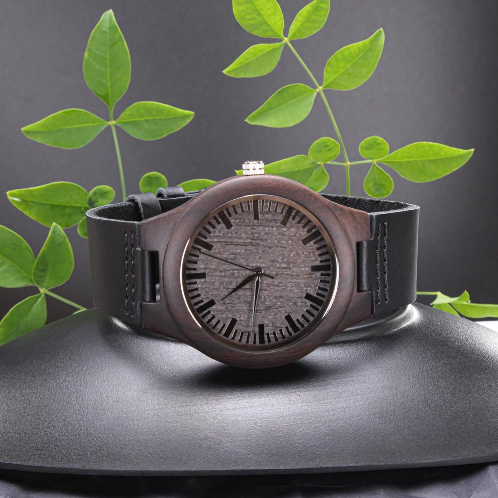 To my dad-  you were my first friend  Wooden Watch - StarShineBox -