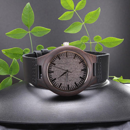 To my dad-  you were my first friend  Wooden Watch - StarShineBox -