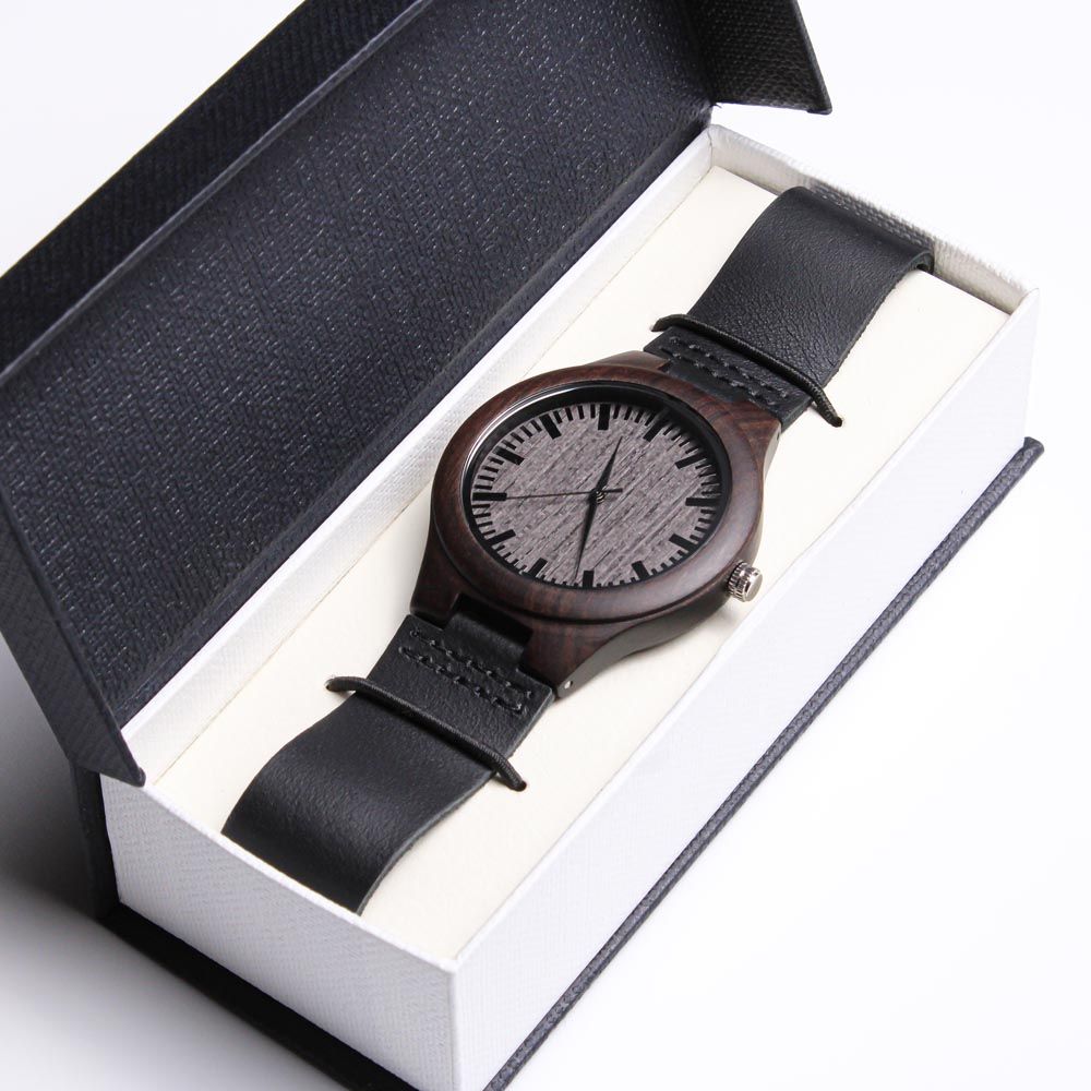 To my dad-  you were my first friend  Wooden Watch - StarShineBox -