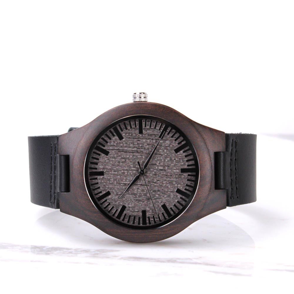 To my dad-  you were my first friend  Wooden Watch - StarShineBox -