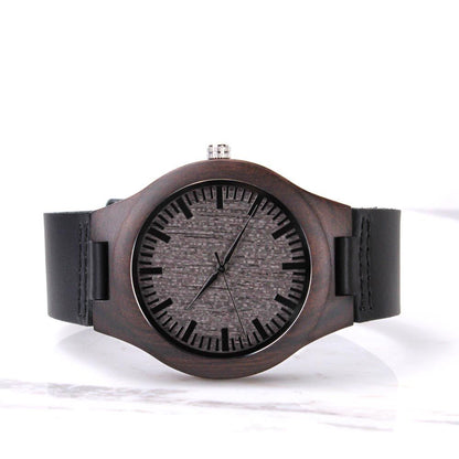 To my dad-  you were my first friend  Wooden Watch - StarShineBox -