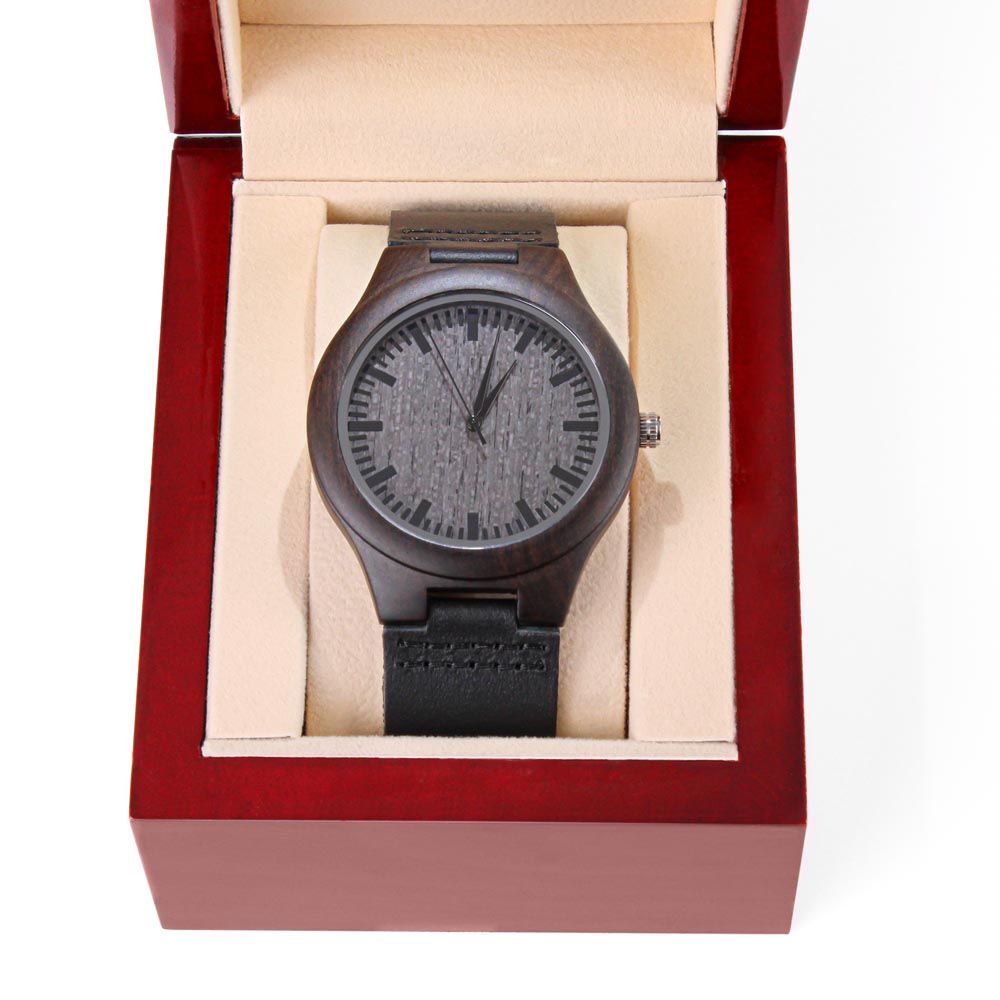 To my dad-  you were my first friend  Wooden Watch - StarShineBox -