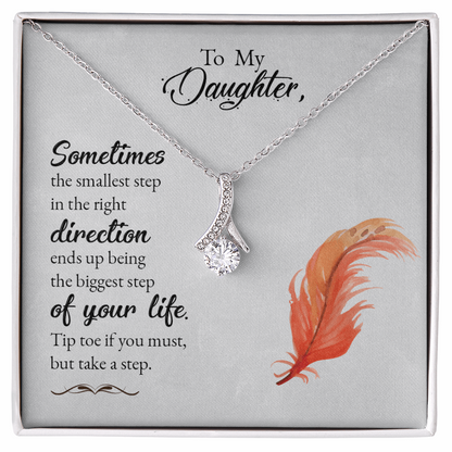 To my daughter-Sometimes the smallest step Alluring Beauty Necklace - Starshine Box 
