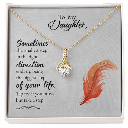 To my daughter-Sometimes the smallest step Alluring Beauty Necklace - Starshine Box 