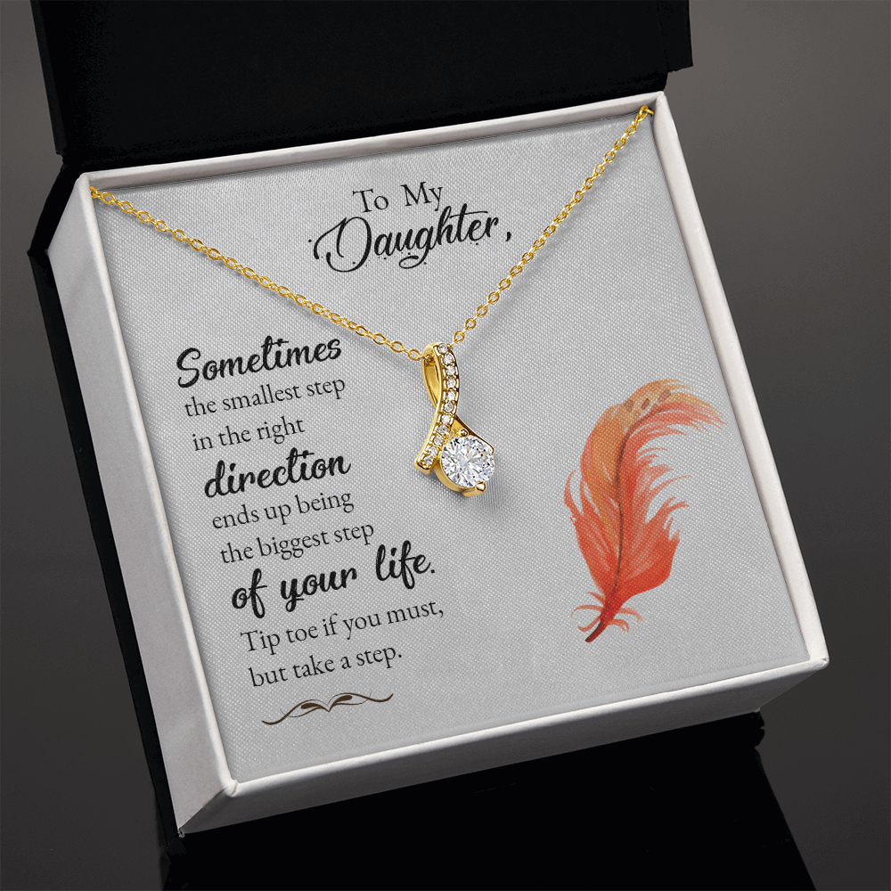 To my daughter-Sometimes the smallest step Alluring Beauty Necklace - Starshine Box 