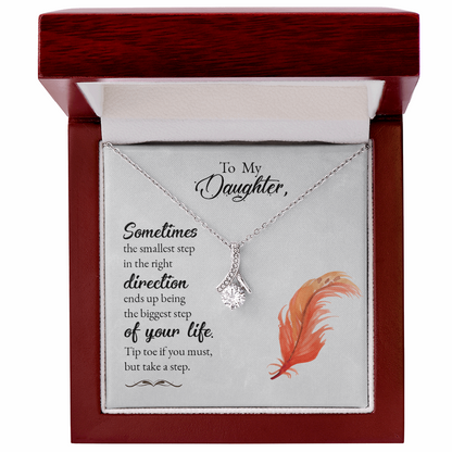 To my daughter-Sometimes the smallest step Alluring Beauty Necklace - Starshine Box 