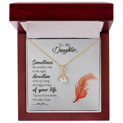To my daughter-Sometimes the smallest step Alluring Beauty Necklace - Starshine Box 
