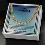 To my husband- you're my soul Cuban Link Chain