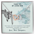 To my mom-It has taken me Interlocking Hearts Necklace
