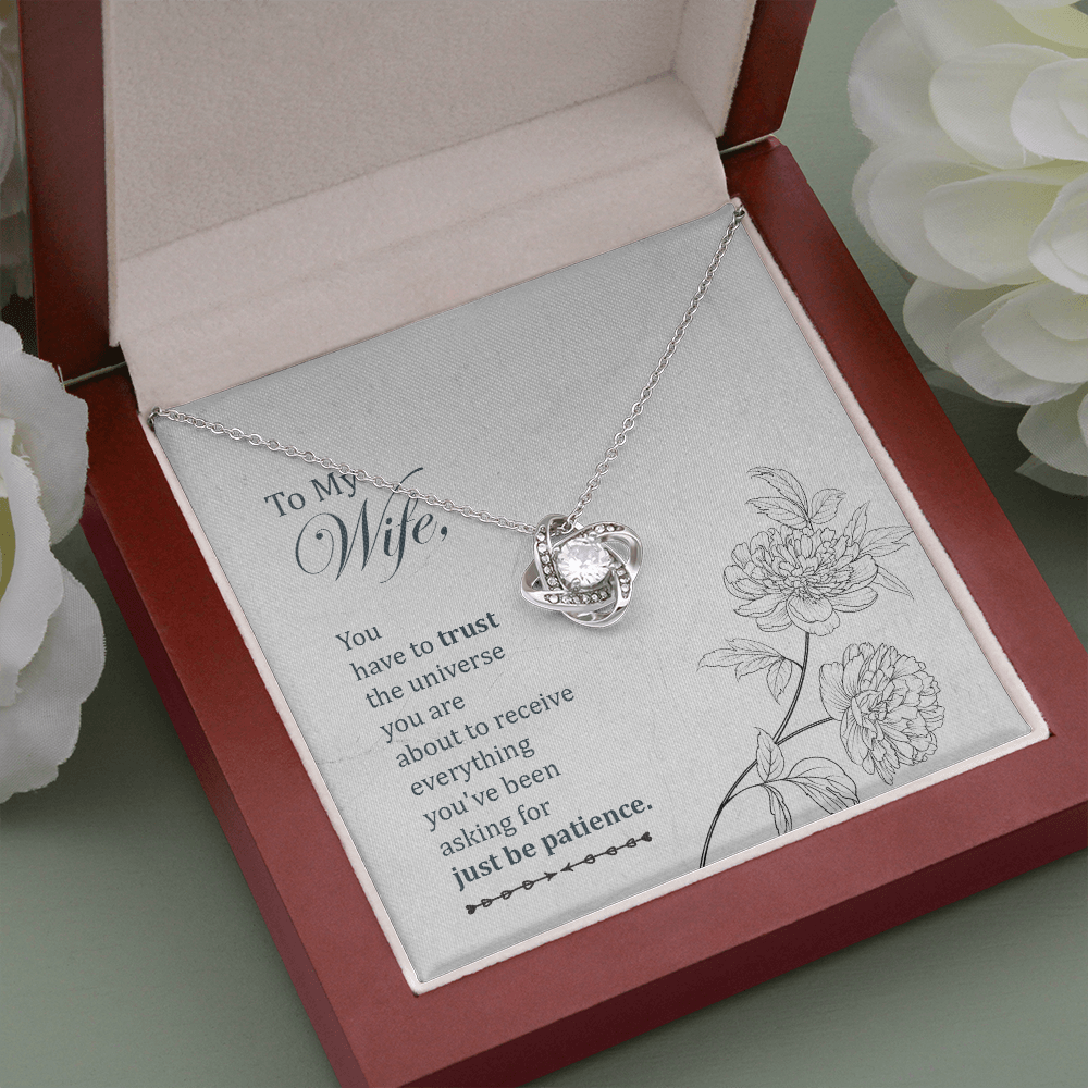 To my wife-You have to trust The Love Knot Necklace - Starshine Box 