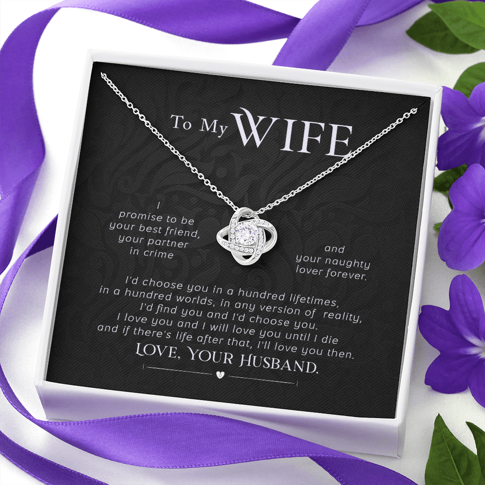 To my wife- I promise The Love Knot Necklace - Starshine Box 