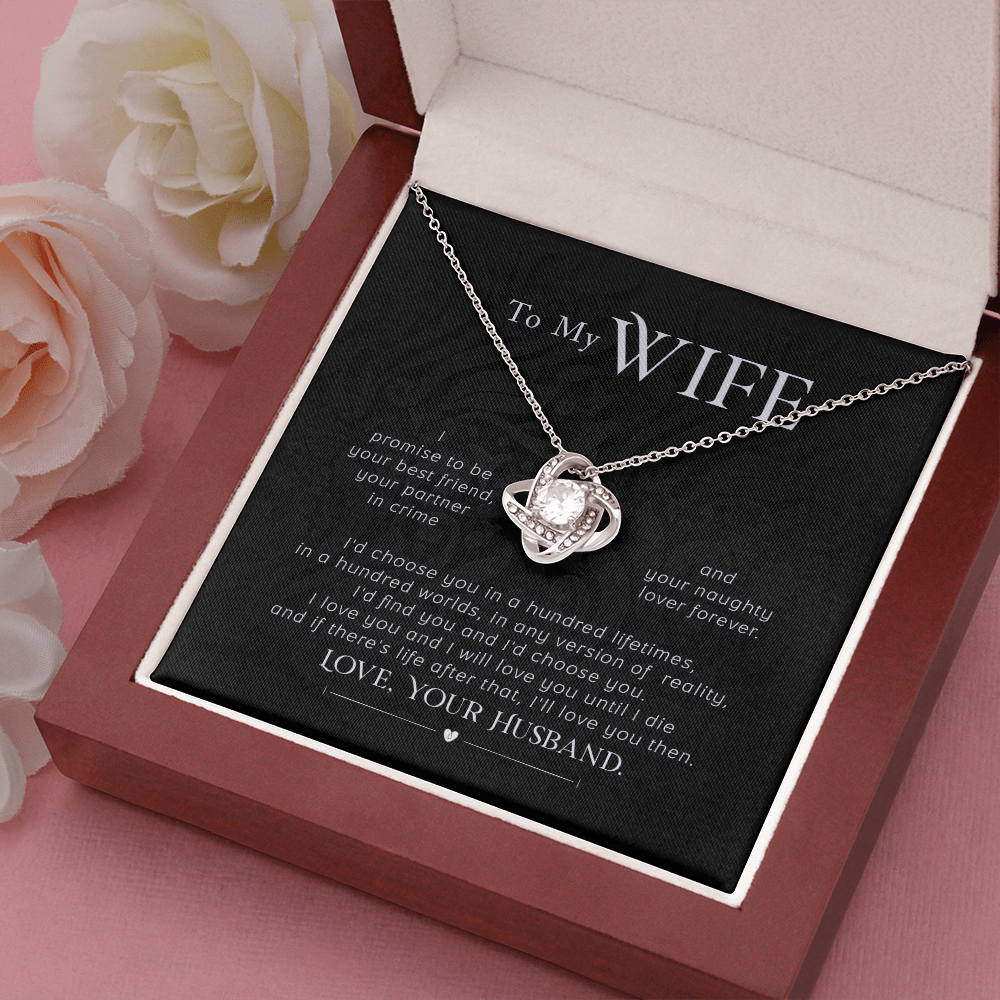 To my wife- I promise The Love Knot Necklace - Starshine Box 