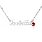 To My Loving Mom - You Are My First Safe Place Birthstone Name Necklace