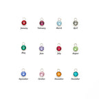 To My Loving Mom - You Are My First Safe Place Birthstone Name Necklace