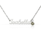 To My Loving Mom - You Are My First Safe Place Birthstone Name Necklace