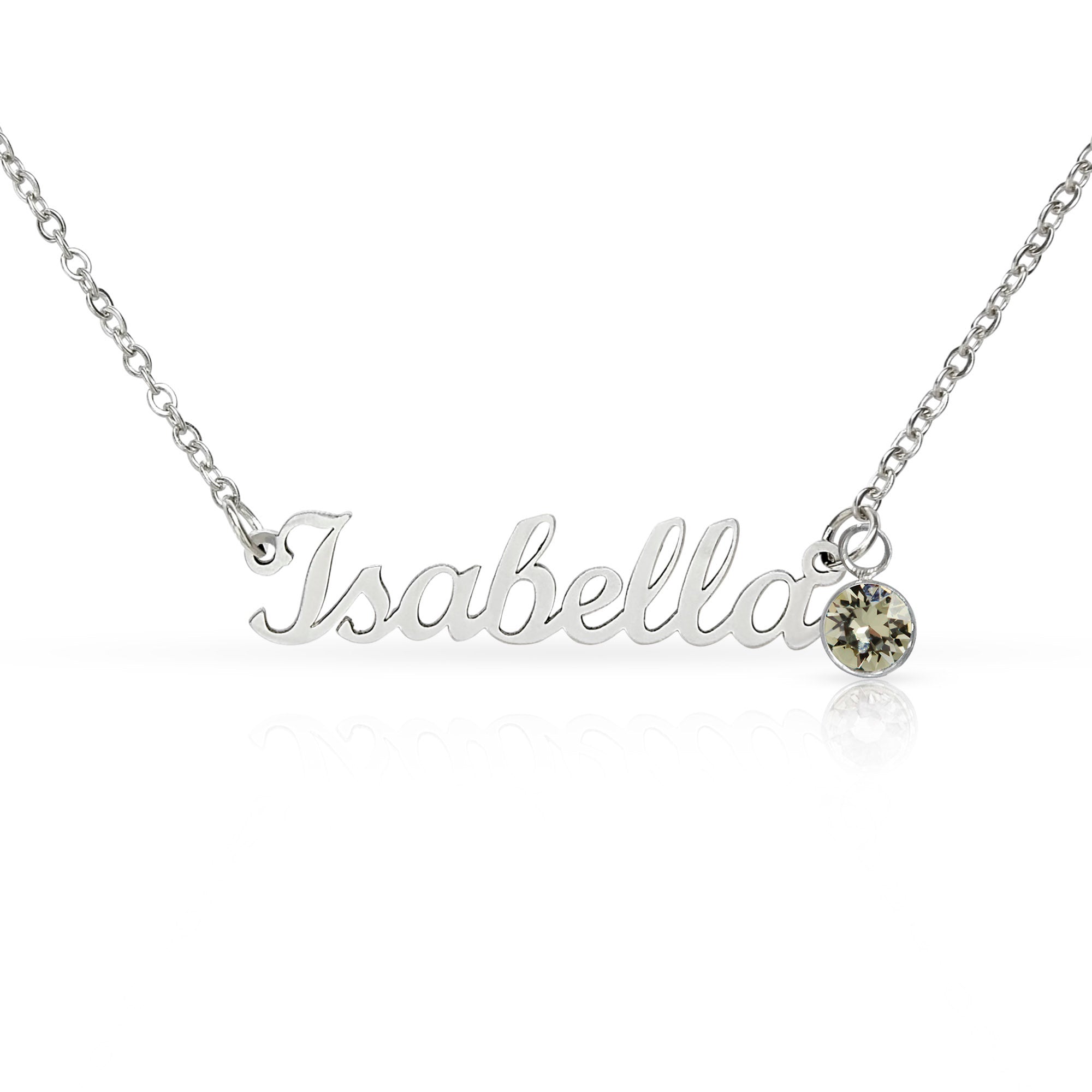 To My Loving Mom - You Are My First Safe Place Birthstone Name Necklace