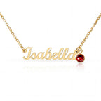 To My Loving Mom - You Are My First Safe Place Birthstone Name Necklace