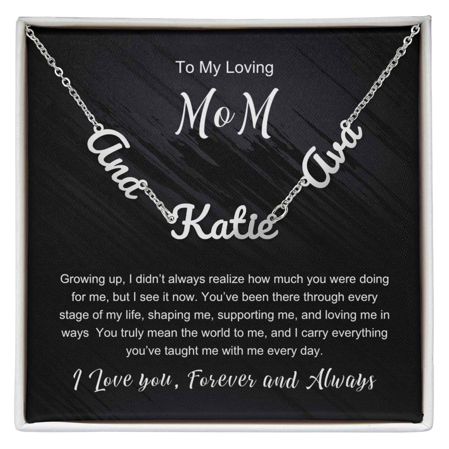 To My Loving Mom - Multiple Name Necklace