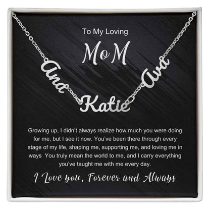 To My Loving Mom - Multiple Name Necklace