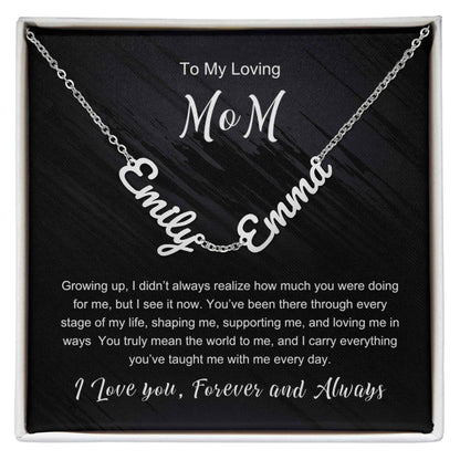 To My Loving Mom - Multiple Name Necklace