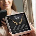 To My Loving Mom - Multiple Name Necklace