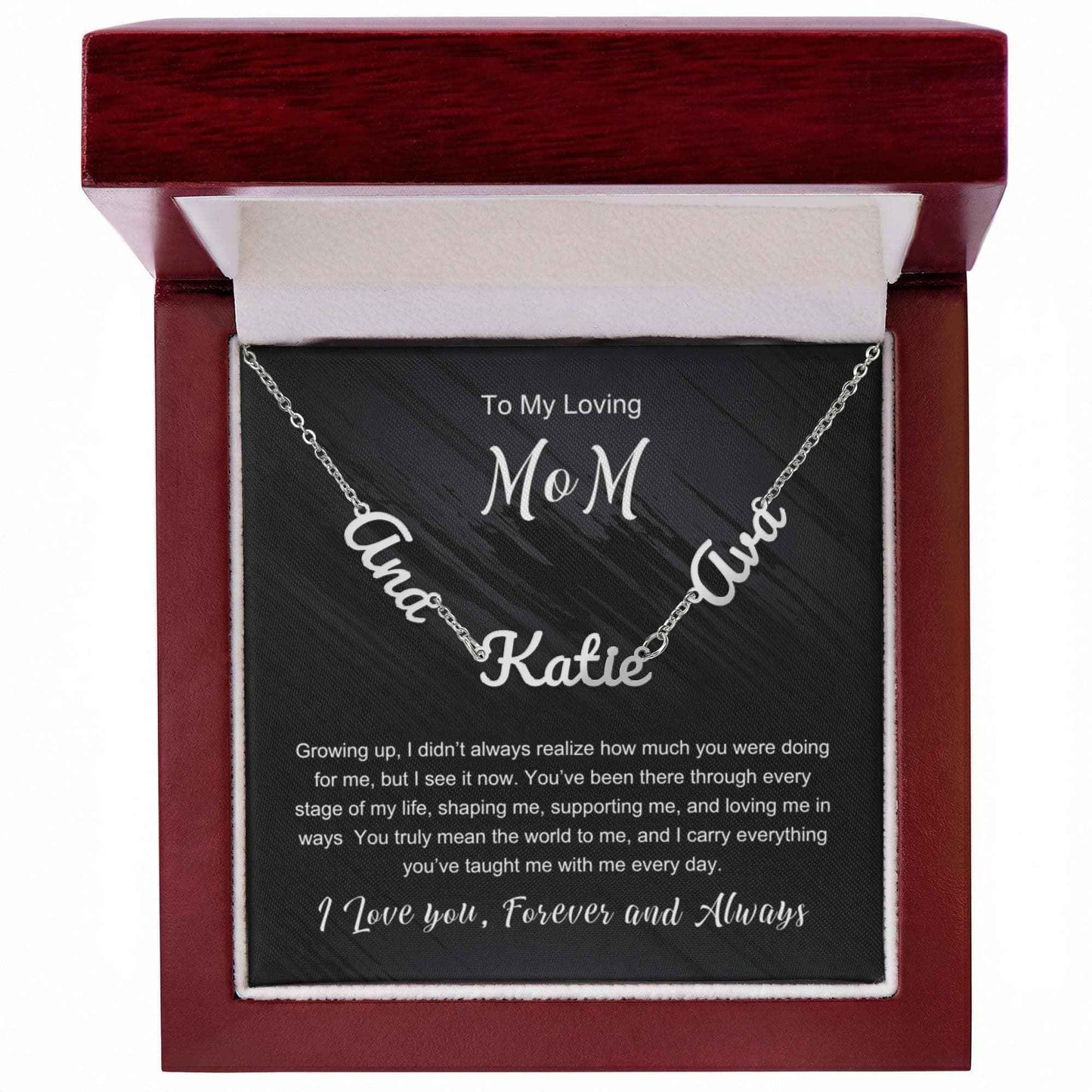 To My Loving Mom - Multiple Name Necklace