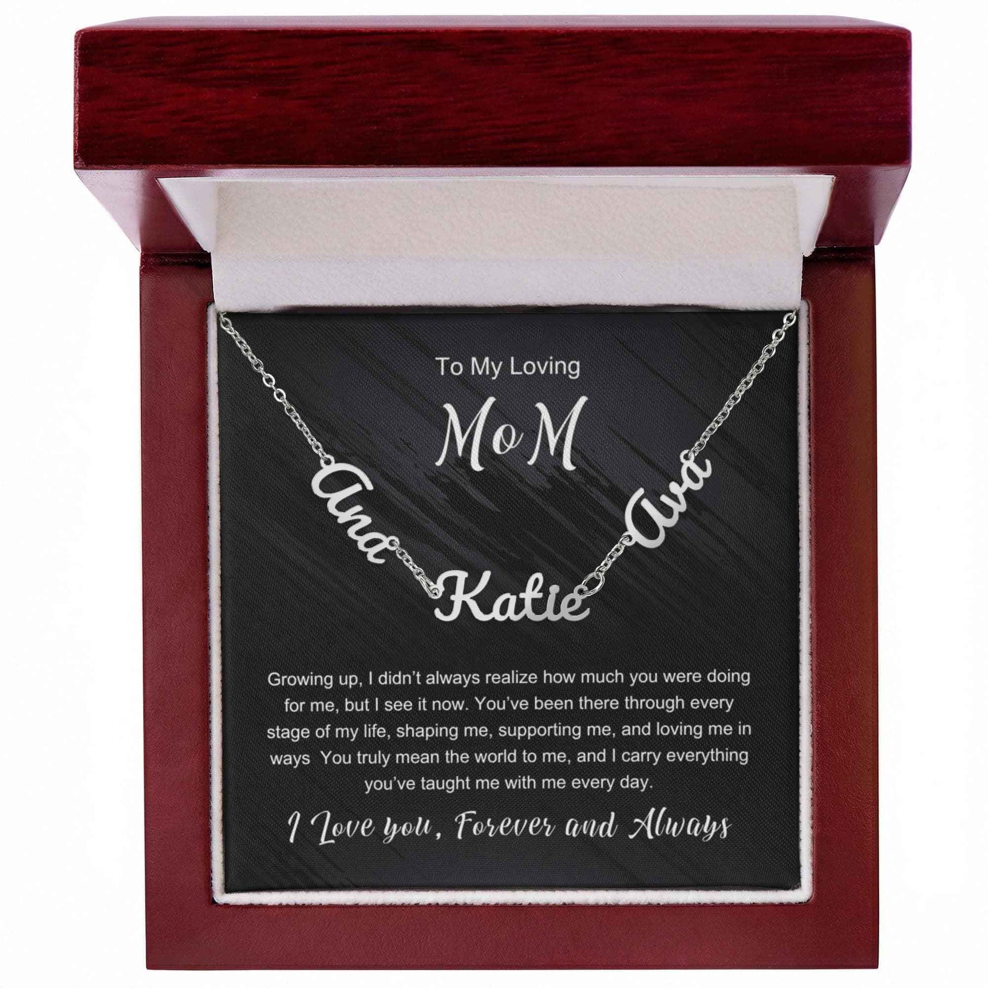 To My Loving Mom - Multiple Name Necklace