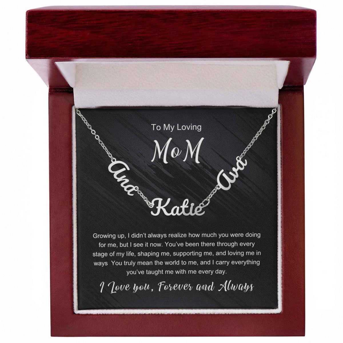 To My Loving Mom - Multiple Name Necklace