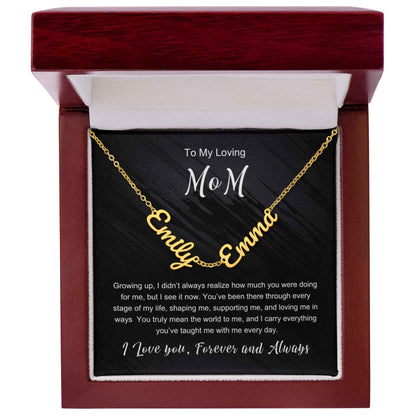To My Loving Mom - Multiple Name Necklace