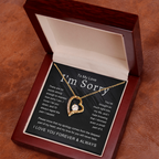 To My Love I'm Sorry There Are No Words Strong Enough Forever Love Necklace