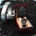 To My Handsome Man From The Moment You Walked Into My Life Men's Openwork Watch
