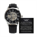 To My Handsome Man From The Moment You Walked Into My Life Men's Openwork Watch