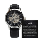 To My Handsome Man From The Moment You Walked Into My Life Men's Openwork Watch