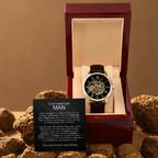 To My Handsome Man From The Moment You Walked Into My Life Men's Openwork Watch