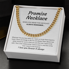 Promise Necklace Cuban Link Chain
