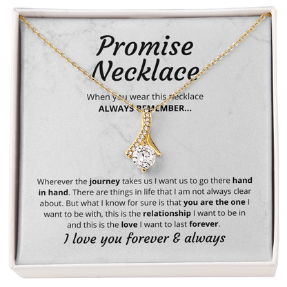 Promise Necklace For Her Alluring Beauty Necklace